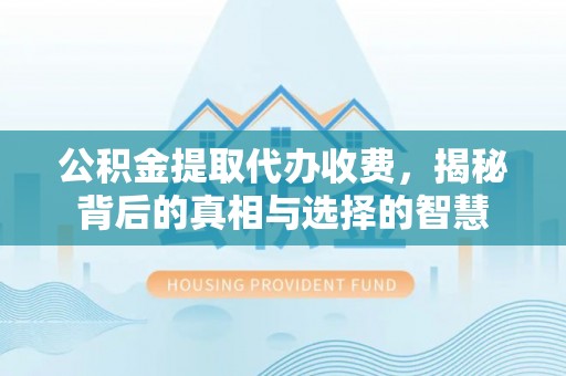 口湖公积金提取代办收费，揭秘背后的真相与选择的智慧