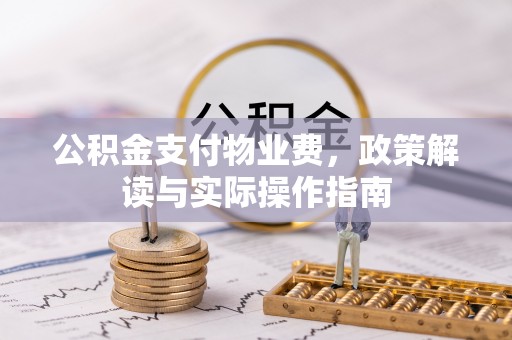 口湖公积金支付物业费，政策解读与实际操作指南
