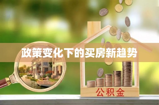 口湖政策变化下的买房新趋势