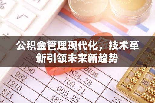 口湖公积金管理现代化，技术革新引领未来新趋势