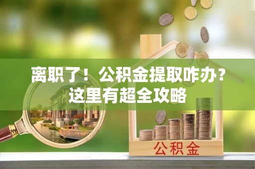 口湖离职了！公积金提取咋办？这里有超全攻略