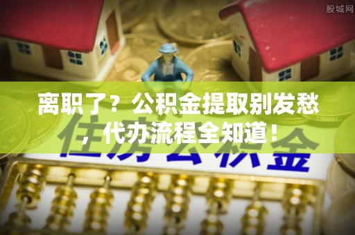 口湖离职了？公积金提取别发愁，代办流程全知道！