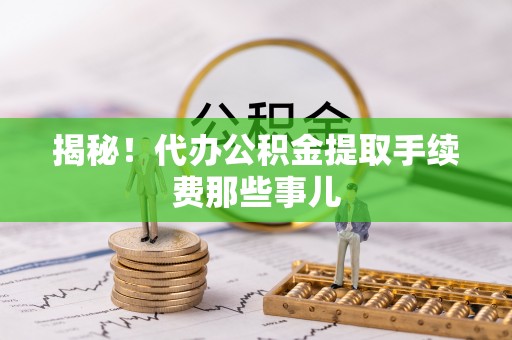 口湖揭秘！代办公积金提取手续费那些事儿