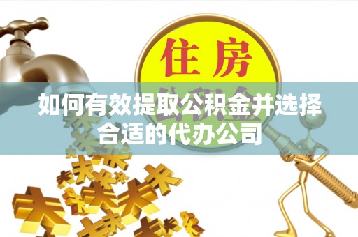 口湖如何有效提取公积金并选择合适的代办公司
