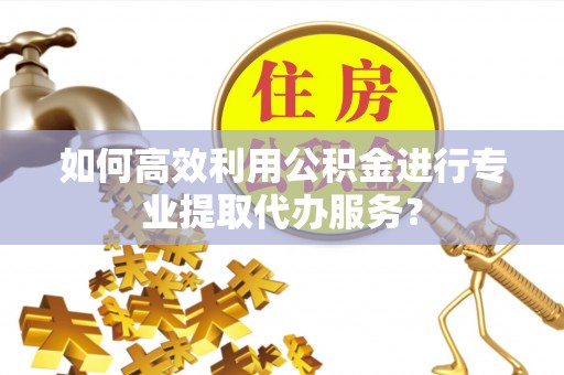 口湖如何高效利用公积金进行专业提取代办服务？